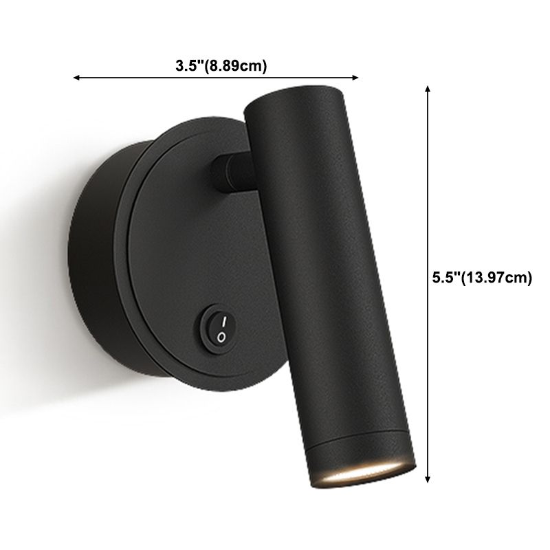 Modern Style Aluminum Wall Light 5.5" High Reading Wall Sconce for Bedroom