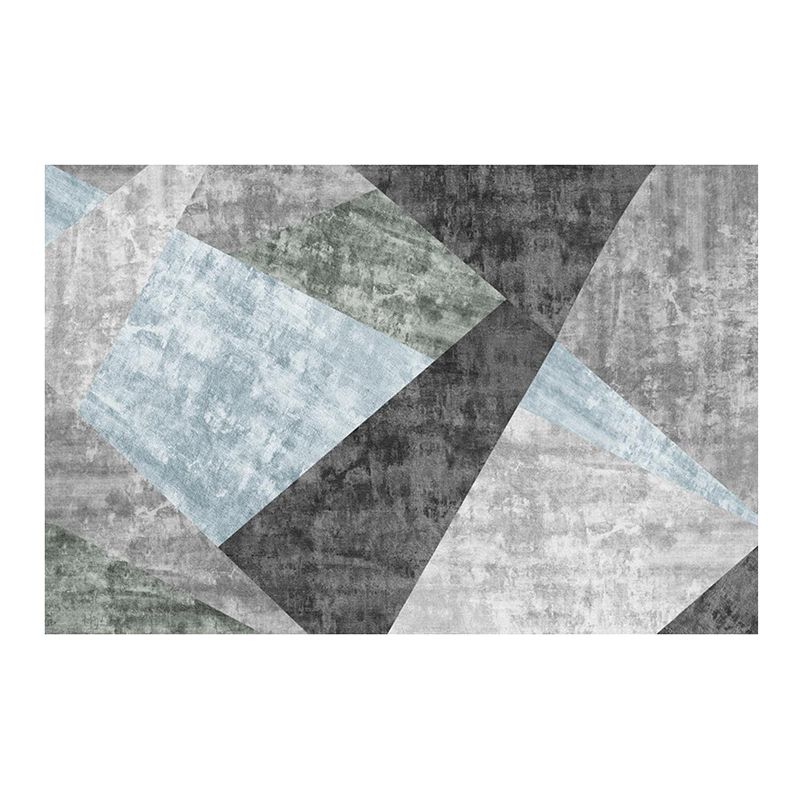 Gorgeous Modern Rug Green Stripe Rug Stain Resistant Rug for Living Room