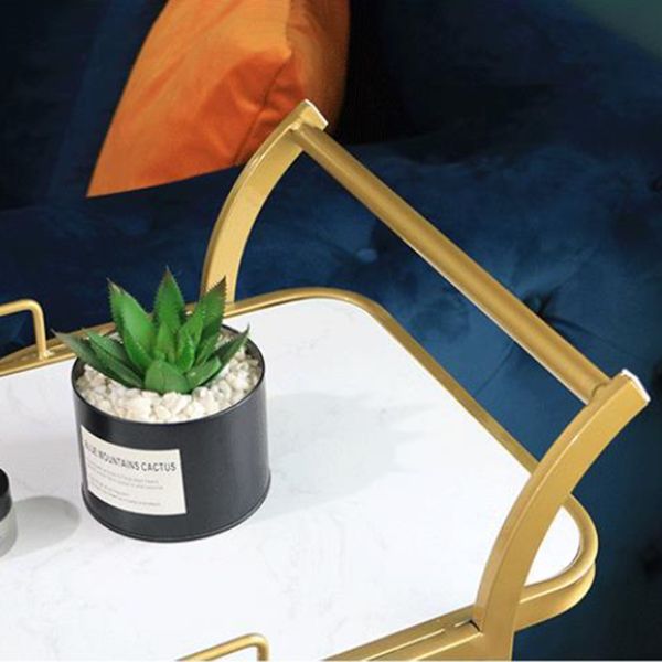 Contemporary Style Rolling Prep Table Stone Prep Table for Restaurant