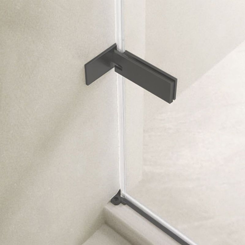 Frameless Hinged Shower Bath Door Transparent Glass Shower Screen