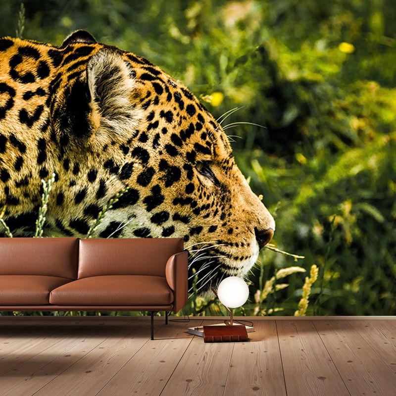 Lifelike Leopard Animal Mural for Home Decor Water Resistant, Made to Measure
