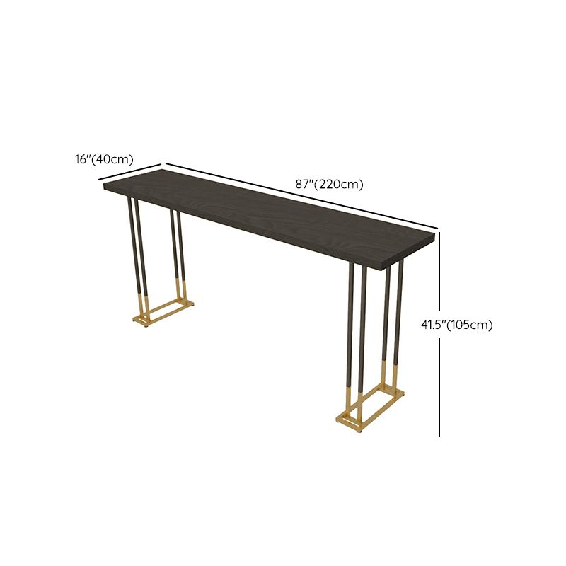 Industrial Bar Table Set 1/4 Pcs Solid Wood Bar Table with Upholstered Bar Stools