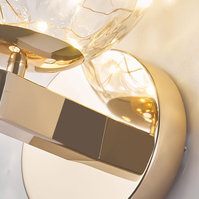 Modern Style Sphere Sconce Light Fixtures Metal 1 Light Wall Mounted Lighting