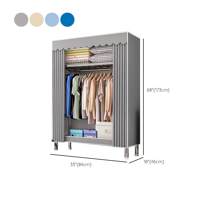 Contemporary Indoor Cabinet Matte Finish Wardrobe for Bedroom