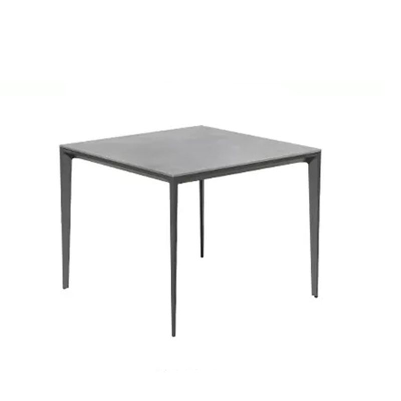 Modern 1/4/5/7 Pieces Metal Dining Set Stone Dining Table Set for Outdoor