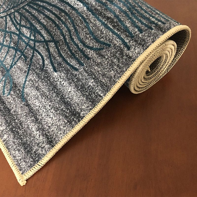 Comfort Geometric Printed Rug Multicolored Polyster Area Carpet Anti-Slip Backing Stain-Resistant Indoor Rug for Living Room