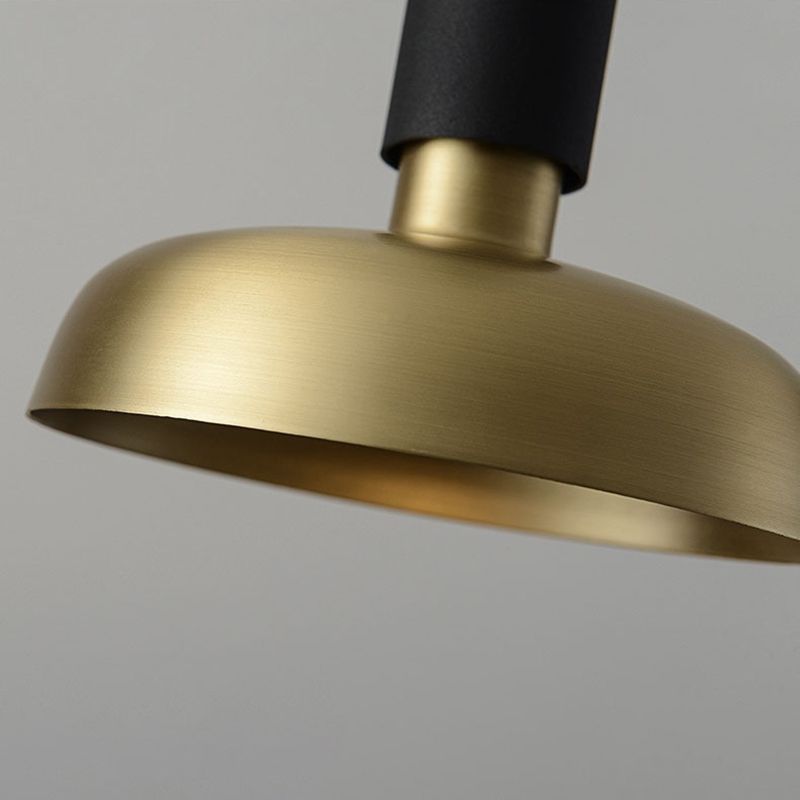 1 Light Pot Cover Hanging Pendant Postmodern Style Metal Hanging Lighting for Living Room