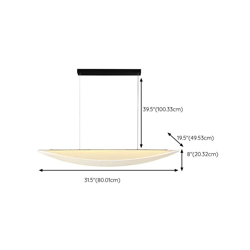 Modernism Single Black Kitchen Island Lighting Acrylic Island Pendant Lighting