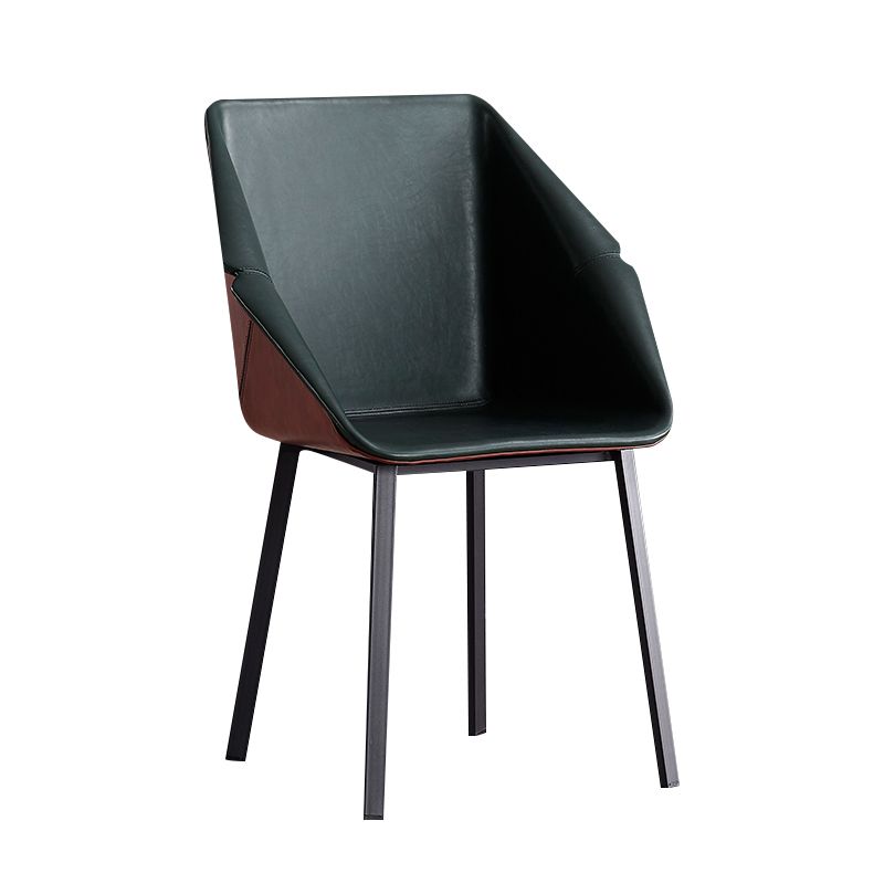 Sillas de estilo moderno sillón de comedor con patas de metal para cocina