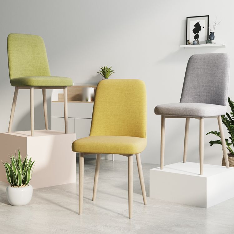 Sedia da interno a base di legno 16 '' sedia parsons larga con 4 gambe per il ristorante