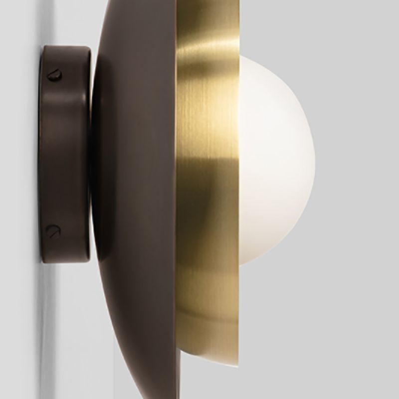 Modern 1-Light Sconce Light Fixturel Brass Wall Light Sconce for Bedroom