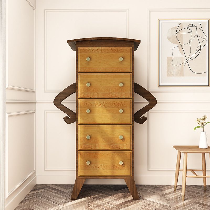 American Traditional Lingerie Chest Solid Wood Storage Chest for Bedroom