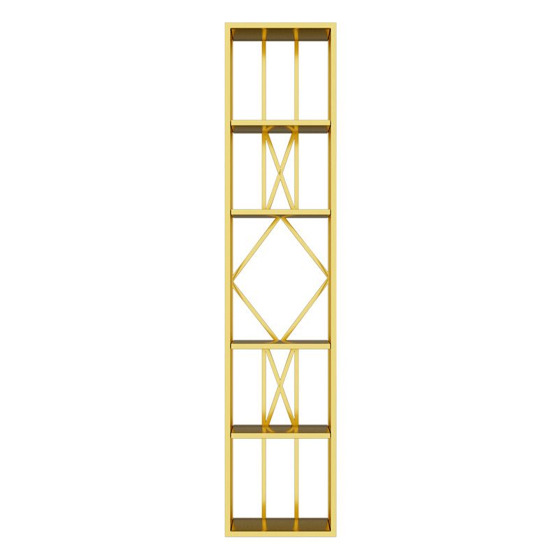 Glam Freestanding Wine Rack Bottle Metal Bottle Holder in Gold
