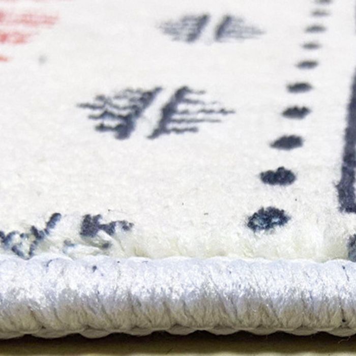 Postmodern Indoor Carpet Black and White Polyester Rug Washable Area Rug for Living Room