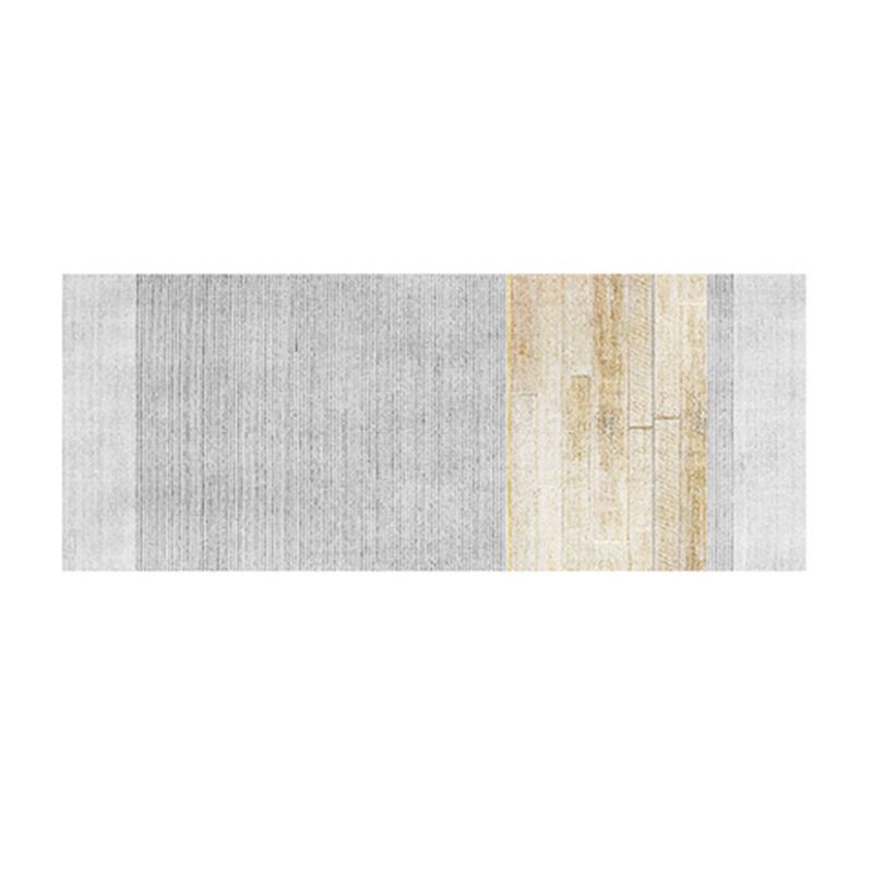 Modern Line Rug Beige Polyester Indoor Rug Washable Rug for Home Decor