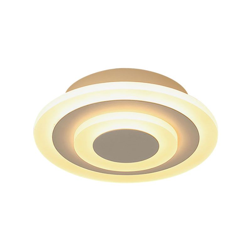 Modern Concentric Ceiling Lamp Acrylic Flush Ceiling Light for Living Room Hallway