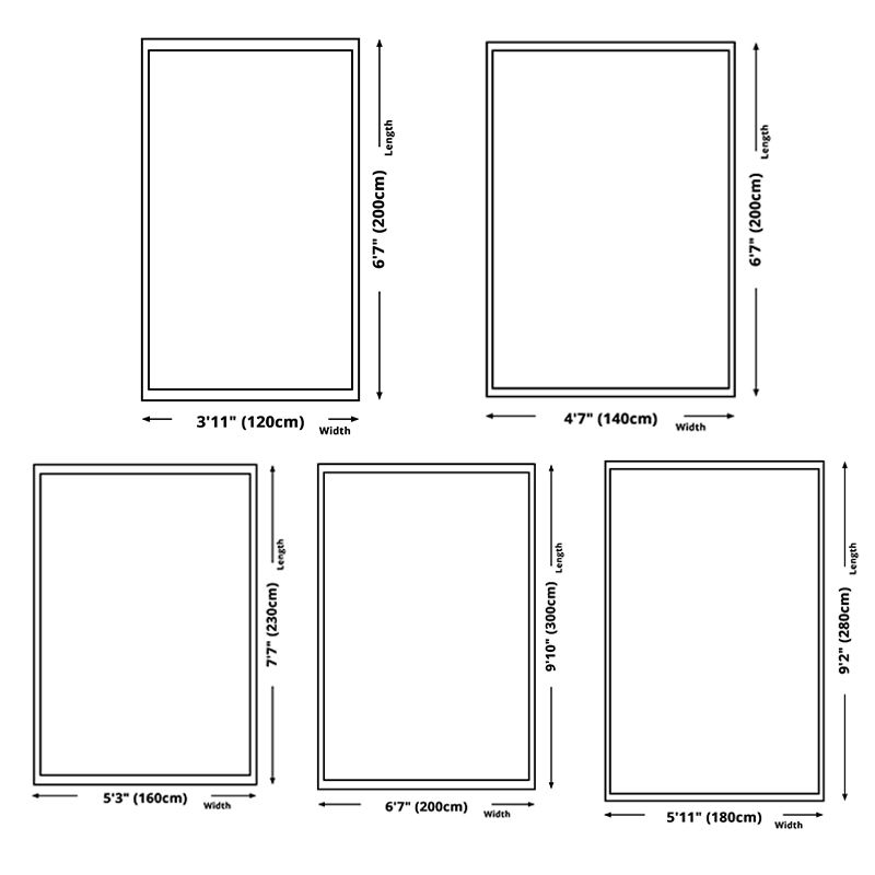 Aesthetic Triangle Design Indoor Rug Simple Contemporary Rectangle Rug Polyester Anti-Slip Backing Carpet for Home Decoration