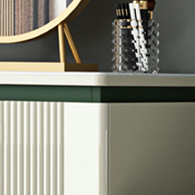 Contemporary Wooden Chest Bedroom Vertical Storage Chest with Drawers