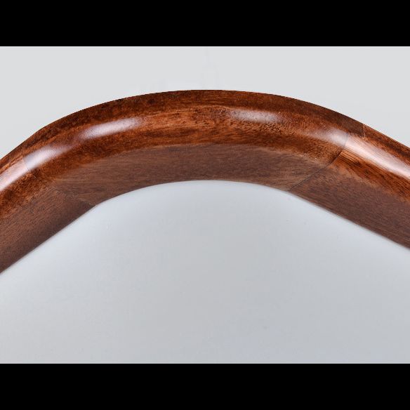 Geometrische Unterputzleuchte aus Massivholz im nordischen Stil, braune LED-Deckenleuchte für Schlafzimmer