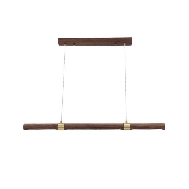 Single Brown Modern Ceiling Light LED Kitchen Island Lighting for Dining Table