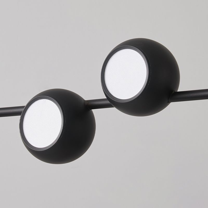 Glass Shade Hanging Island Lights Industrial Globe Shape Island Lighting Ideas