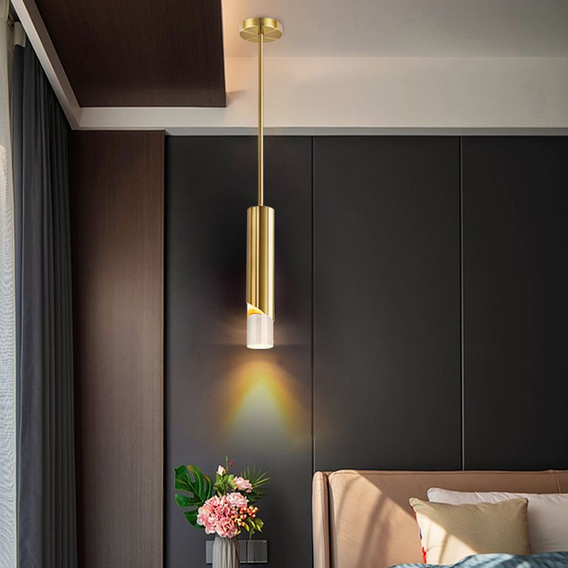 Tubi moderni in stile minimalista a pendente di illuminazione lampada a soffitto acrilico per soggiorno