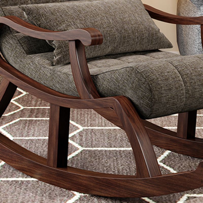 26.37" L x 49.21" W x 35.03" H Accent Chair Solid Wood Lounge Chair