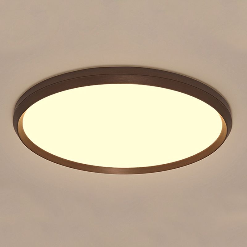 Plafonnier LED concis et moderne, montage circulaire en aluminium avec abat-jour en acrylique