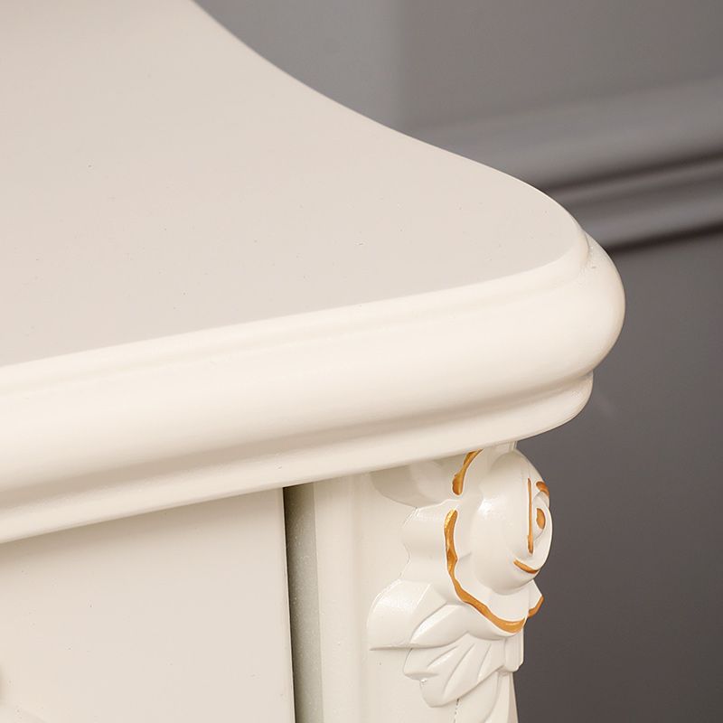 Mid-Century Modern Accent Chest with Cabriole Legs in Pine Wood