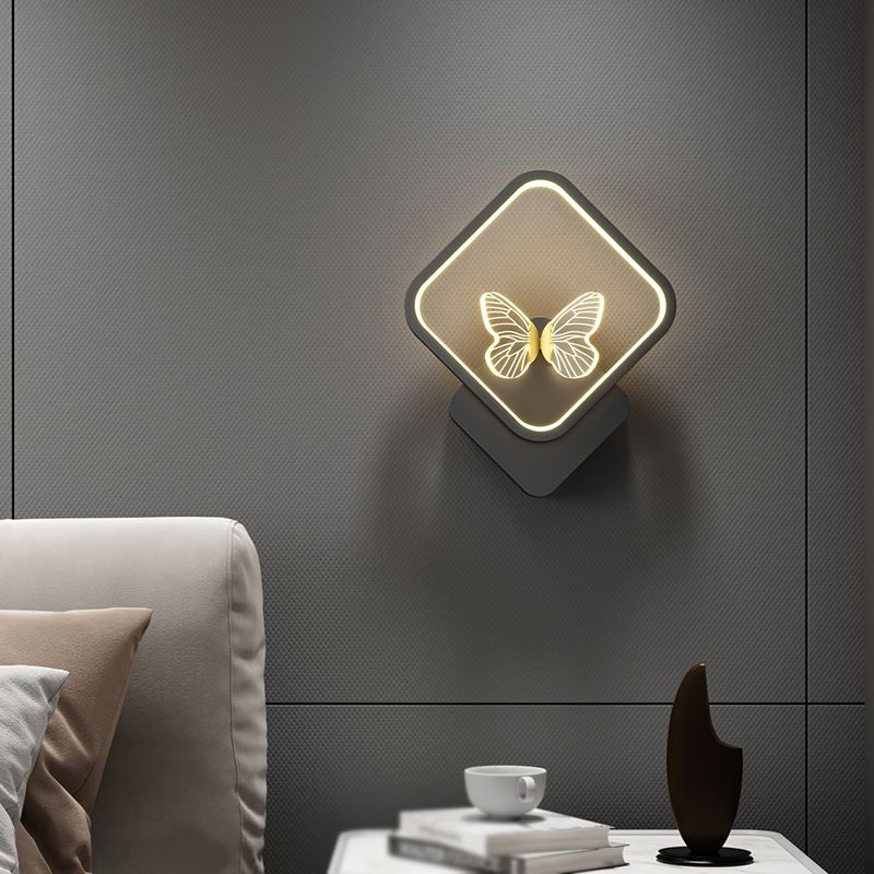 Metal Geometric Wall Mounted Lamps Modern Style 2 Lights Wall Lighting Fixtures