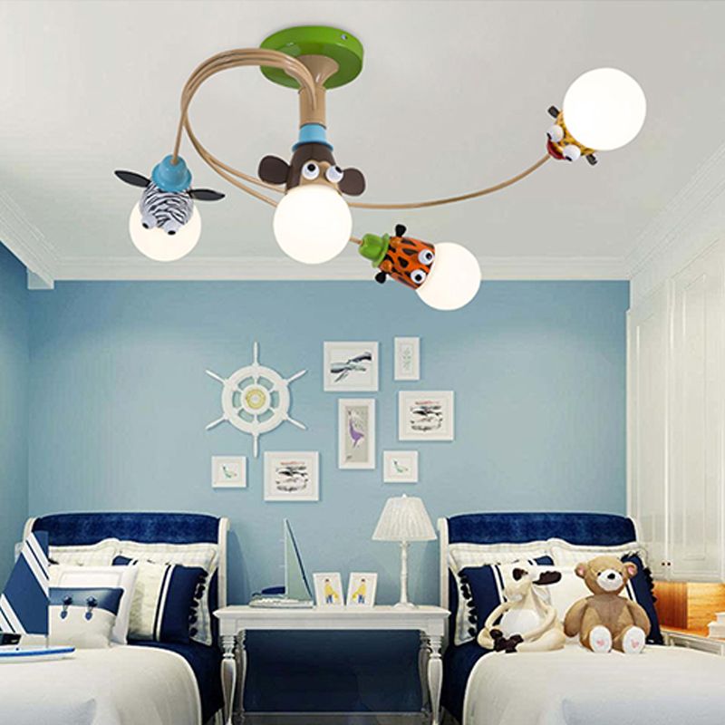Beaux animaux LED plafonnier moderne minimalisme lampe encastrée pour chambre à coucher