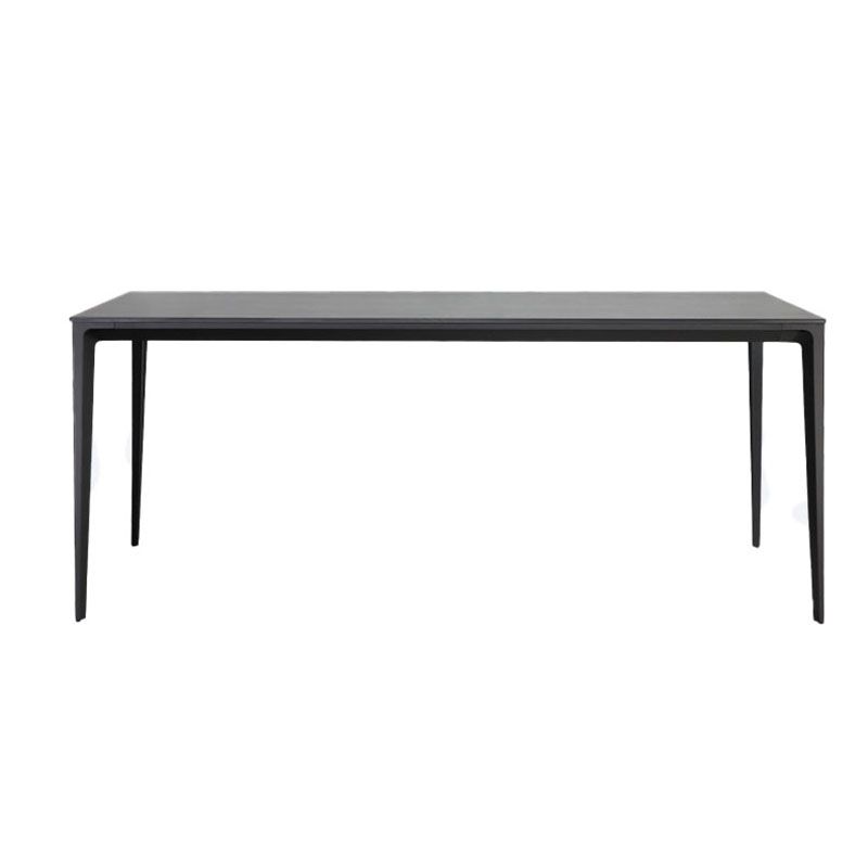 Stone Top Dining Table Modern Dining Table with 4 Metal Legs