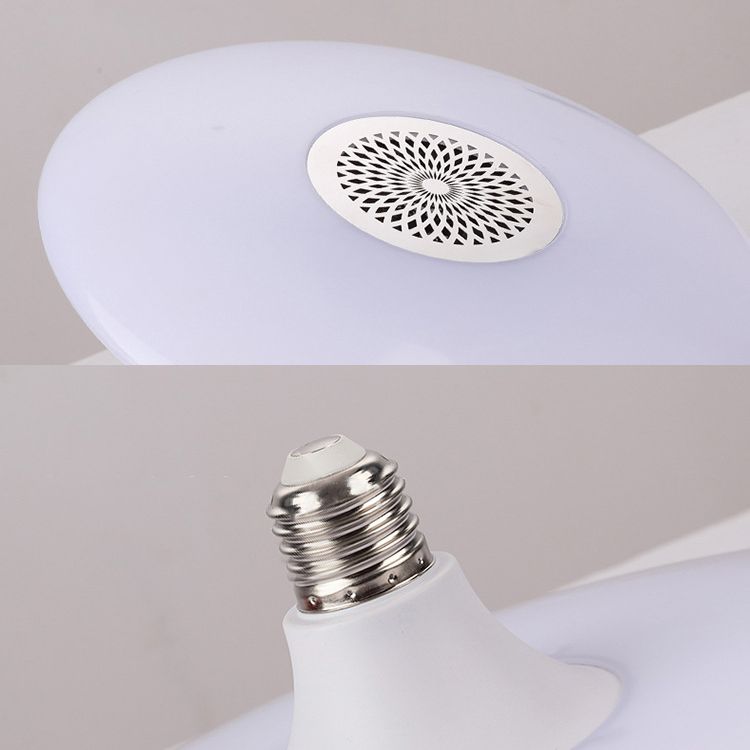 Plafonnier intelligent de forme ronde en acrylique moderne à 1 lumière pour chambre à coucher et étude