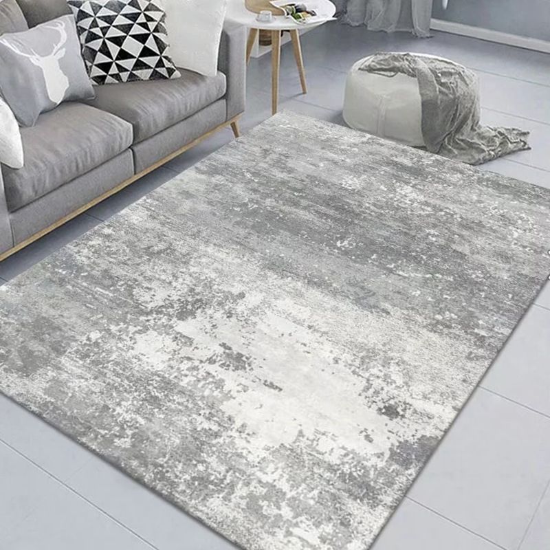 Stylish Abstract Carpet Simple Indoor Rug Polyester Stain Resistant Carpet for Home Decor