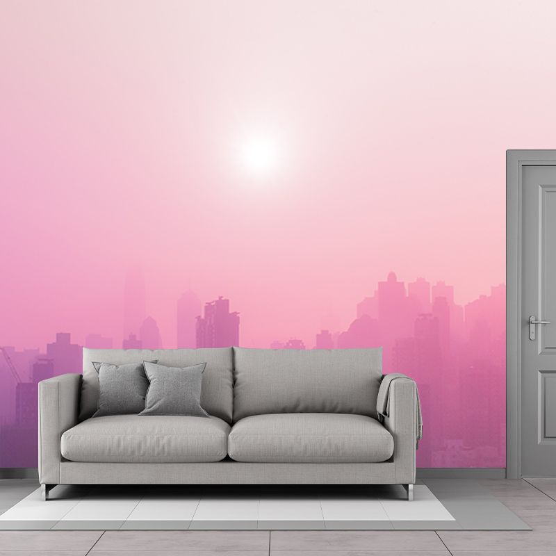 Environment Friendly Wall Mural Wallpaper Urban Scenery Sitting Room Wall Mural
