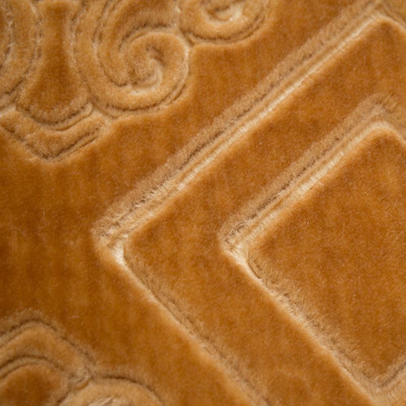 Dark Brown Diamond Rug Polyester Modern Rug Washable Rug for Drawing Room