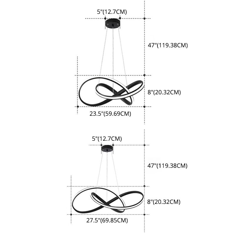 Luces acrílicos de acrílicos modernos de iluminación lineal