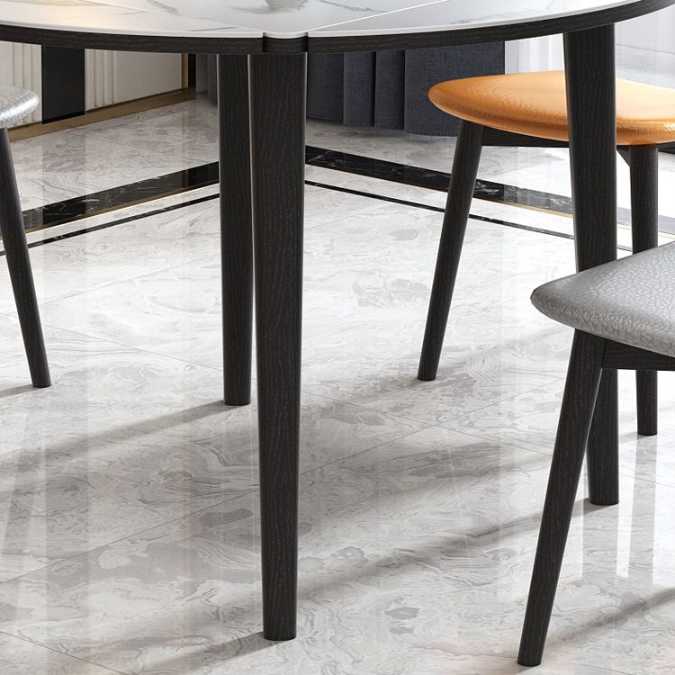 Contemporary Style 46'' Dining Table Stone Round Dining Room Collection for Indoor