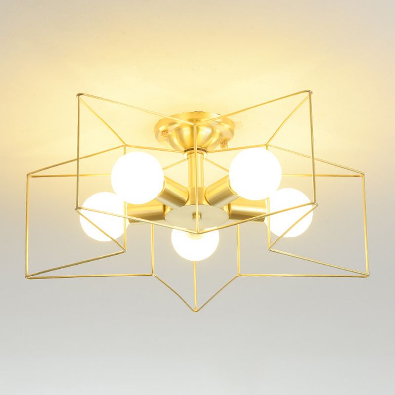 Star Shape Flush Mount Light Fixtures Modern Flush Mount Ceiling Light