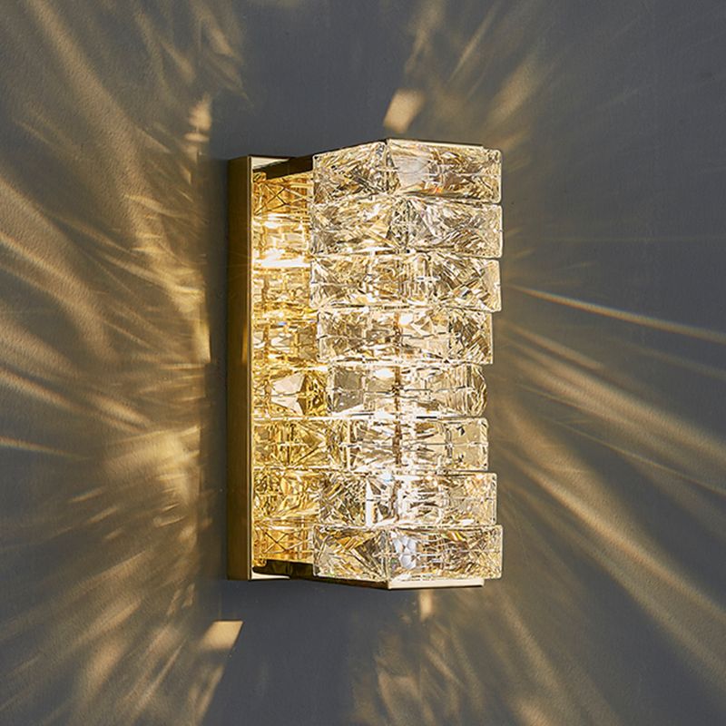 Lumière murale de style postmoderne Géométrique Géométrique de 5 "de large étendue avec cristal pour le salon