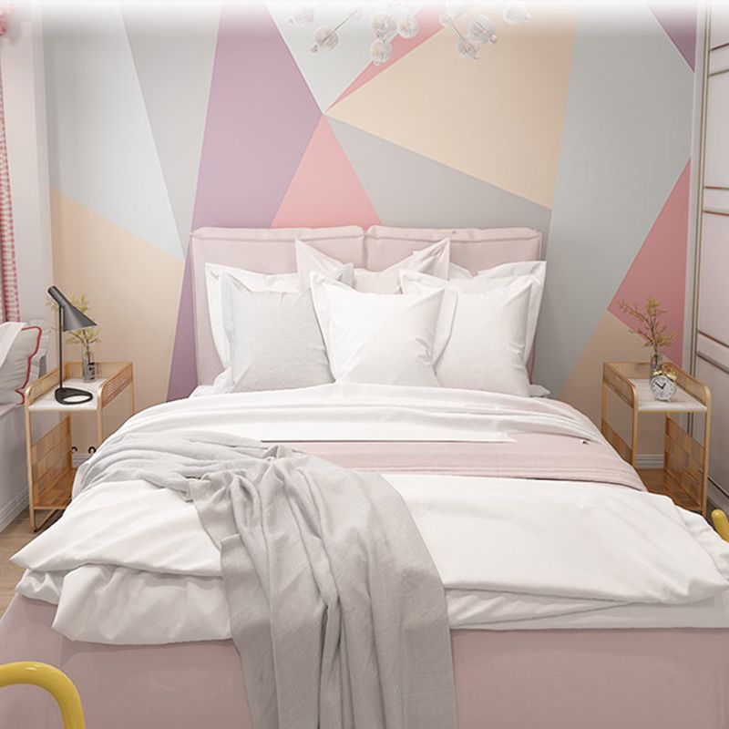 19.69" Tall Stone/Iron Nightstand Contemporary 1 - Shelf Night Stand