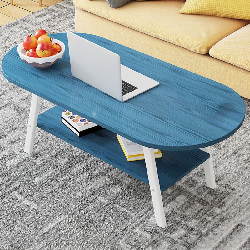 Contemporary Style Coffee Cocktail Table Wooden 4 Legs Coffee Table