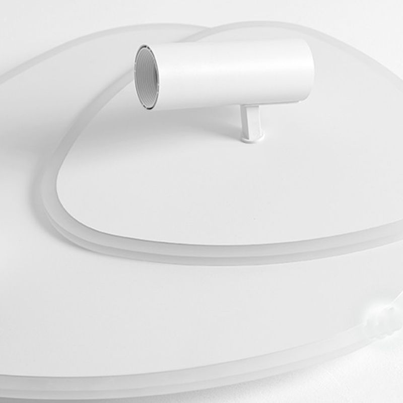 Geometric LED Flush Mount Iron and Acrylic Ceiling Flush with Spotlight