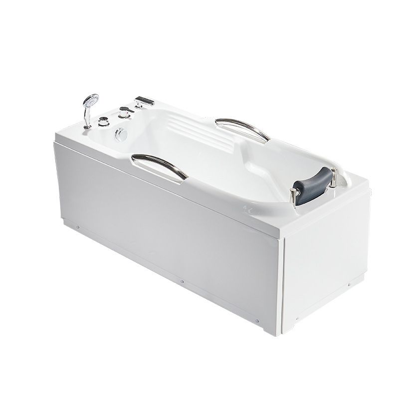 Modern with Faucet Bathtub Bathroom Soaking Rectangular Bath Tub