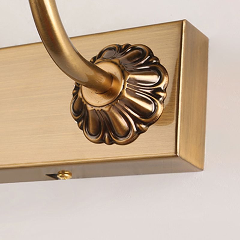 Gold LED Vanity Light Modern Simple Mirror Front Light with Acrylic Shade for Bathroom