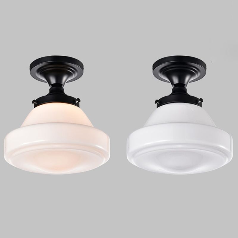 Modern Simple Metal Ceiling Light Geometry Shape Ceiling Lamp for Bedroom