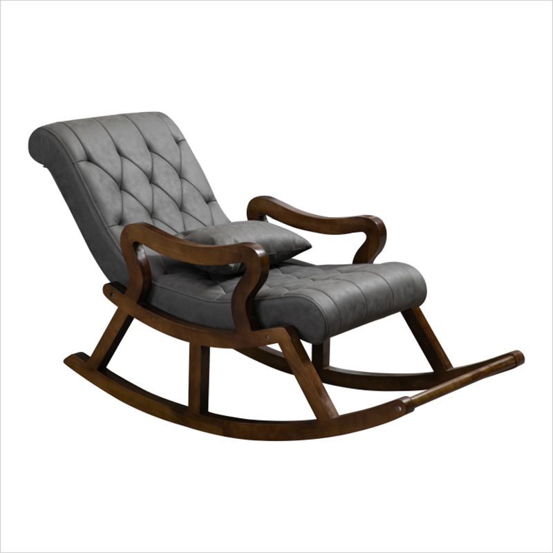 26.37"Wide Lounge Chair with Sled Base and Pillow Back Accent Chair