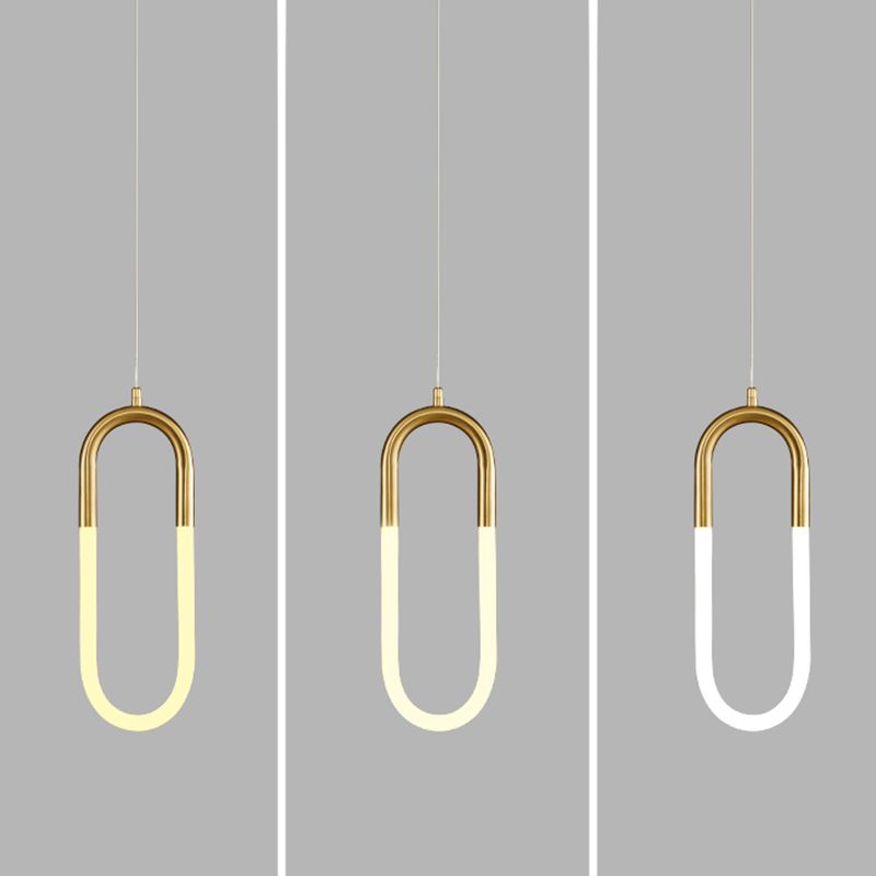 Zeitgenössischer Stil linearer Formpendelleuchten Metallhängelampen