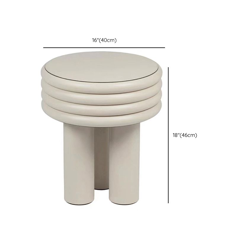 3 Legs Coffee Cocktail Table with Round Plastic Top Contemporary