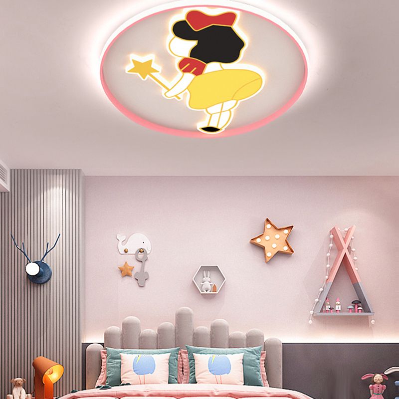 Joli plafonnier de dessin animé, Style moderne et Simple, plafonnier encastré pour chambre à coucher et salon